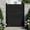 Black, variant on VEIKOUS 6' x 4' Cedar Wood Garden Gate with Aluminum Frame, Lockable Full Enclosure Security Privacy Fence Gate for Yard, Brown