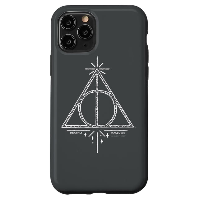Funda para teléfono Harry Potter Deathly Hallows Line Art iPhone 11 Pro