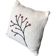 thumbnail image 2 of DecorShore Decorative Throw Pillow Cover Nature Boho Woven Pillowcase with Tassels Soft Square Pillow Sham Cushion Case for Sofa Couch Bedroom Living Room 18X18 Inch White Black Red, 2 of 5