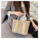 thumbnail image 4 of Bolso tejido de paja de un solo hombro, bolso tejido de gran capacidad, bolso de verano, estilo fresco para mujer, 4 of 6