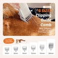 thumbnail image 4 of Professional Pet Grooming Vacuum Kit, Cordless Low Noise Dog Cat Hair Clippers with 2.5L Dust Cup, 3 Suction Modes & 5 Grooming Tools, for Pets Shedding Trimmer, 4 of 8