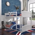 thumbnail image 5 of Living Essentials by Hillsdale Alexis Wood Arch Twin Over Twin Floor Bunk Bed, White, 5 of 15