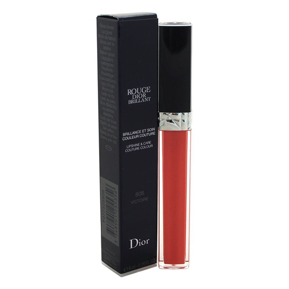 Dior Rouge Dior Brillant Lipgloss 808 Victoire by Christian Dior for Women 0.2 oz Lip
