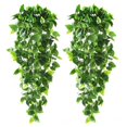 thumbnail image 1 of 2 plantas colgantes artificiales de 3,6 pies de hiedra falsa, hojas de hiedra falsas para pared, casa, habitación, interior, exterior, estante para el hogar, decoración de oficina (sin cesta, 1 of 5