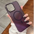 thumbnail image 5 of Luxury Ultra Thin Matte Clear Case For iPhone 16 15 14 Plus 13 12 11 Pro Max For Magsafe Wireless Charge Magnetic Clear PC Cover Clear For iPhone 11Pro Max, 5 of 5