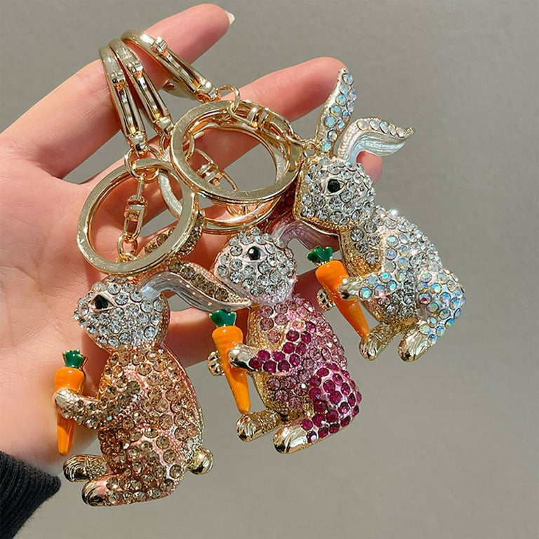 Cartoon Resin Bow Tie Bear Doll Keychain Fashion Cute Bear Keyring Women  Bag Key Chain Pendant Creative Car Key Ring Trinkets