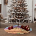 thumbnail image 4 of Lukts Pixel Desert Landscape Print Color Life Christmas Tree Skirt, Winter Holiday Tree Mat Decoration ,Can be Used as A Shawl-36", 4 of 6
