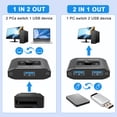 thumbnail image 2 of Tizuqe USB3.0 Switcher Seamlessly Sharing of USB Devices Between 2 Computers, 2 of 9