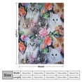 thumbnail image 4 of Nawypu Kawaii Cat Kitten Blanket for Girls Cute Cat Throw Blankets, Soft Plush Flannel Throw Blanket for Cat Lovers Gifts Sofa Living Room Bedroom, 4 of 6
