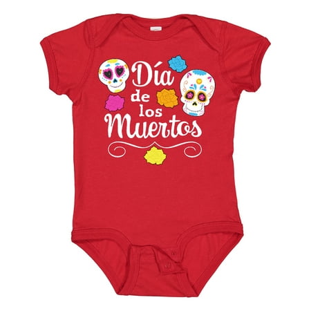 

Inktastic Día De Los Muertos- Day of the Dead Sugar Skulls Gift Baby Boy or Baby Girl Bodysuit