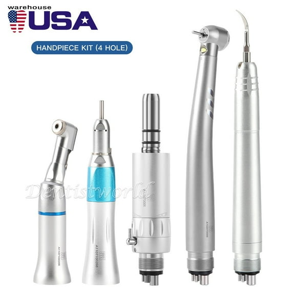 Dental LED High&Low Speed Handpiece  Air Scaler Straight Contra Angle Air Motor