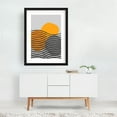 thumbnail image 6 of Abstract Geometric Art - Photography Abstract Geometric Modern Art Minimalist Retro Mid-Century Modern Waves Black Framed Wall Art Print 9 x 12 inches, 6 of 7