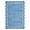 Blue, variant on Hasoo Indoor Scalloped Area Rug for Hallway 2' x 6' Washable Modern Runner Mat with Non-Slip Backing, Blue