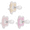 Ecru/Light Pink/Pink, variant on Dr. Brown's Advantage One-Piece Silicone Baby Pacifier, Fully Symmetrical, Neutral, 0-6M, 3 Pack