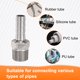 thumbnail image 5 of Uxcell 3pcs Conector de Manguera de Acero Inoxidable Barb 10mm Barbed x 3/8" NPT Macho, 5 of 6