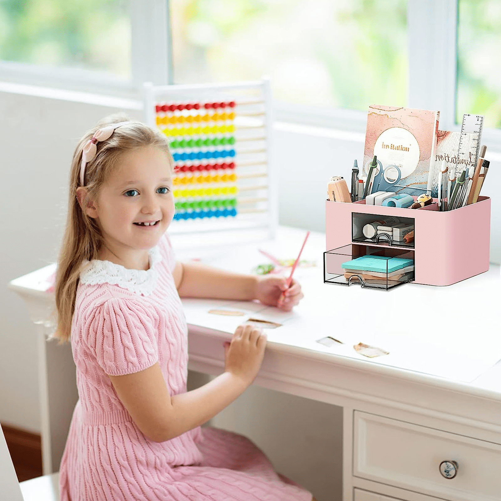 360°Rotating Desk Organizers For Women Crafts for Girls Ages 8-12