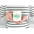 thumbnail image 2 of Many of My Smiles Begin with You Coffee & Tea Mug, 15oz, White Ceramic, 2 of 6