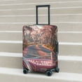 thumbnail image 6 of Pofeuu Vintage Pink Drive View Print Luggage Suitcase Cover Protector Luggage Washable Covers Aesthetic for 18/24/28/32 inch Luggage（No luggage included）-Small, 6 of 7