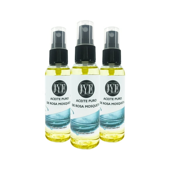 3 Frascos de Aceite de Rosa Mosqueta JYE Natural 60ml