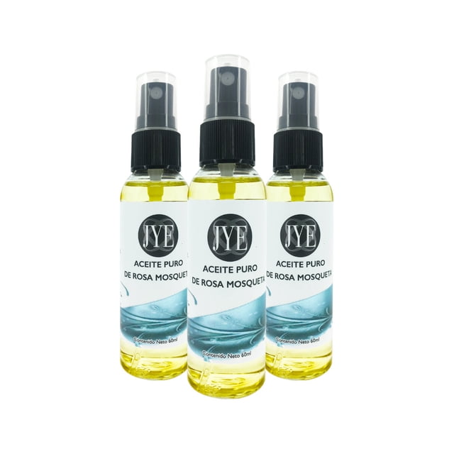 3 Frascos de Aceite de Rosa Mosqueta JYE Natural 60ml