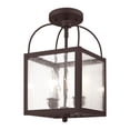 thumbnail image 4 of 4045-07 Livex Lighting Milford - 2 Light Convertible Mini Pendant in Farmhouse Style - 8 Inches wide by 15 Inches high-Bronze Finish    -Traditional, 4 of 5