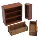 thumbnail image 5 of Gabinete de Madera en Miniatura, Decorativo de Castaño 1:12 Simulaciód de Escala Casa de Muñecas Forshelf Para Mañecas, 5 of 7