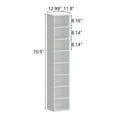 thumbnail image 6 of 8-Cube Storage Organizer Bookshelf with Storage,Display Shelf,8-Tier Cubical Storage Shelves,White, 6 of 8