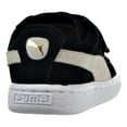 thumbnail image 3 of Puma Suede 2 Straps Toddler Shoes Black/White 356274-01 (5 M US), 3 of 6