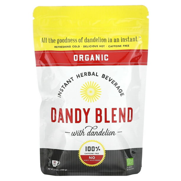 Dandy Blend, Organic Instant Herbal Beverage with Dandelion, Caffeine