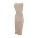 thumbnail image 4 of Vestido largo sin mangas para mujer: corte delantero, cordón, cintura alta, mezcla de poliéster, informal/noche, S-XL, 4 of 5