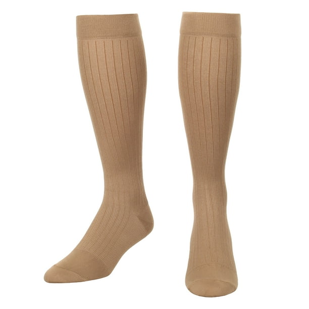 Microfiber and Cotton Compression Socks for men with - Dress Sock look