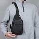 thumbnail image 4 of Bolso Cruzado Impermeable para Hombre de Poliuretano – Mochila Ligera Multifuncional de Hombro con Puerto para Auriculares, Compartimiento Espacioso, Marrón/Negro, 30x17x6cm, 4 of 7