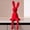 Red, variant on Easter Bunny Figurine Decorative Sitting Rabbit Ornament Flocked Spring Home Decor Tabletop Shelf Windowsill Accent Easter Decoration Piece For Living Room Office Seasonal Display Use