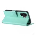 thumbnail image 5 of Wallet Leather Case For iPhone 17 6.3",with Card Holder,wristband, Shockproof Kickstand Embossed Cute Cats, Snap Phone Case,Green,For iPhone 17, 5 of 9