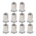 thumbnail image 1 of MasteelfCA 10 Pcs Écrou Rivet en Acier Inoxydable Écrou Tête Plate Écrou Rivet Durable, 1 of 8