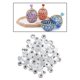 thumbnail image 3 of 100x Adorno Sunnimix Ramo Nupcial Cosido Espalda plana, 3 of 8