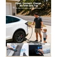 thumbnail image 3 of Cargador EV EVDANCE de nivel 1 y 2 para Tesla con cable de 25 pies de 16 A, 3 of 7