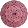 thumbnail image 4 of SAFAVIEH Glamour Gaia Floral Bordered Wool Runner Rug, Pink, 2'3" x 8', 4 of 10