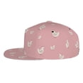 thumbnail image 3 of Daiia Funny Chicken print Flat Bill Hats Flat Brim Trucker Cap Baseball Cap Adjustable Classic Low Profile Hat Unconstructed Plain Cap, 3 of 9