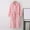 Pink, variant on Lilgiuy Women's Fashion Robe Bathrobe Lengthening Keep Warm Lapel Same Style for Men and Women Long Sleeve Pajama for Daily Wear