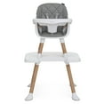 thumbnail image 2 of Dream On Me Luna 4-in-1 Convertible Baby High Chair in Cool Gray, Transforms into Booster, Toddler Seat & Table Set, Adjustable and Removable Tray Portable High Chair, 2 of 15
