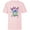 Soft Pink, variant on Disney Lilo & Stitch Wild for Spring Easter - Short Sleeve T-Shirt for Kids - Customized-White