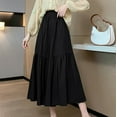 thumbnail image 6 of Women Skirt Under $5! Cagogo Maxi Long Skirts for Women Summer High Waisted Flowy Renaissance Skirt with Pockets, 6 of 7