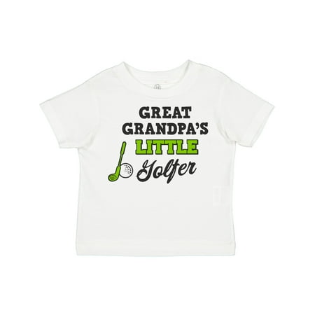

Inktastic Great Grandpas Little Golfer with Golf Club and Ball Gift Toddler Boy or Toddler Girl T-Shirt