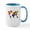 White/Blue Inside, variant on CafePress - Design 33 Colorful World Map Mugs - 15 oz Ceramic Large White Novelty Mug