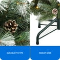 thumbnail image 5 of Dextrus 4.5ft Prelit Christmas Tree, Scotch Holiday Christmas Pine Tree with 396 Branch Tips,150 Warm-White  Lights & 34 Pine-Cones, Remote Control, 11 modes, Green, 5 of 9