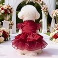 thumbnail image 6 of Dog Wedding Dress for Small Medium Breeds, Bridal Party Pet Outfit, Spring Summer Formal Dog Skirt, Photo Shoot Celebration Costume, 6 of 6