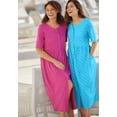 thumbnail image 3 of Woman Within Plus Size Short-Sleeve Button-Front Pocket Dress (Petite Available), 3 of 6