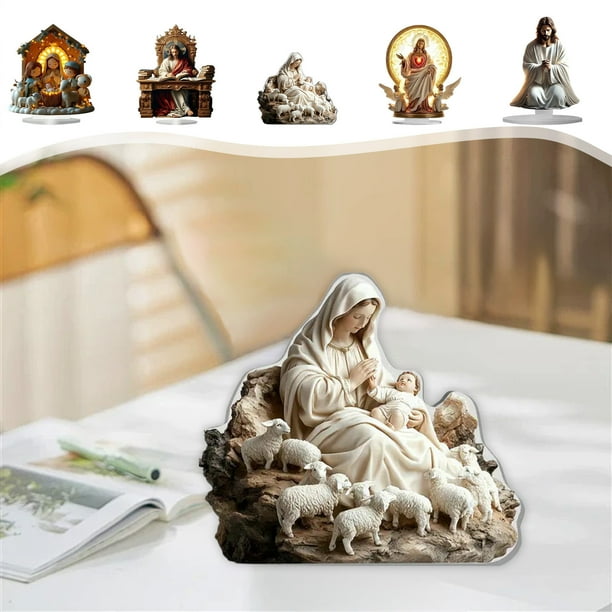 Adorno Decorativo de Señalización de Pie de Acrílico para San Valentín, Día de La Madre, Día Del Padre, Pascua, Manualidades, Regalos para Personas