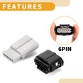 thumbnail image 5 of Unique Bargains 6 Pin Reversing Sensor Connector Plug Waterproof Male Female Wire Terminal Connector for Mazda 1 Set, 5 of 6